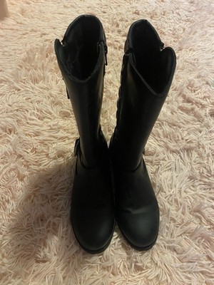 Girls Youth Size 2 THEREABOUTS Black Boots Only Worn A Handful Of Times EUC