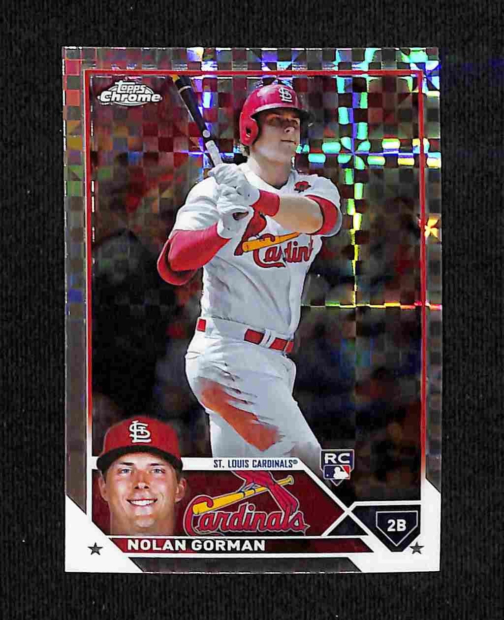 2023 Topps Chrome - Nolan Gorman #192 X-Fractor (RC)