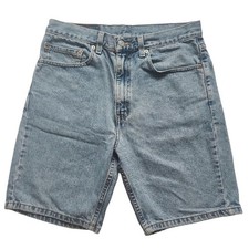 Vintage Y2K Levi's 505 Regular Fit Denim Shorts Light Wash Size 33