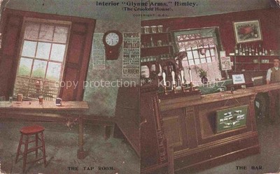 Himley Staffordshire UK Glynne-Arms Crooked-House Gaststube Tresen Bierzapfhahn