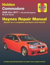 Holden Commodore 2006 thru 2017 VE & VF V6 and V8 engines Series Repair Manual (