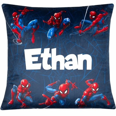 Marvel Spiderman Kissenbezug personalisiert 44 x 44 cm super weich Kissenhülle