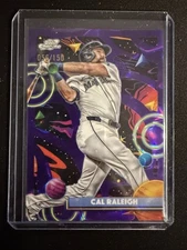 2025 Topps Chrome Cosmic Cal Raleigh - Purple Nebula Refractor, #56/150