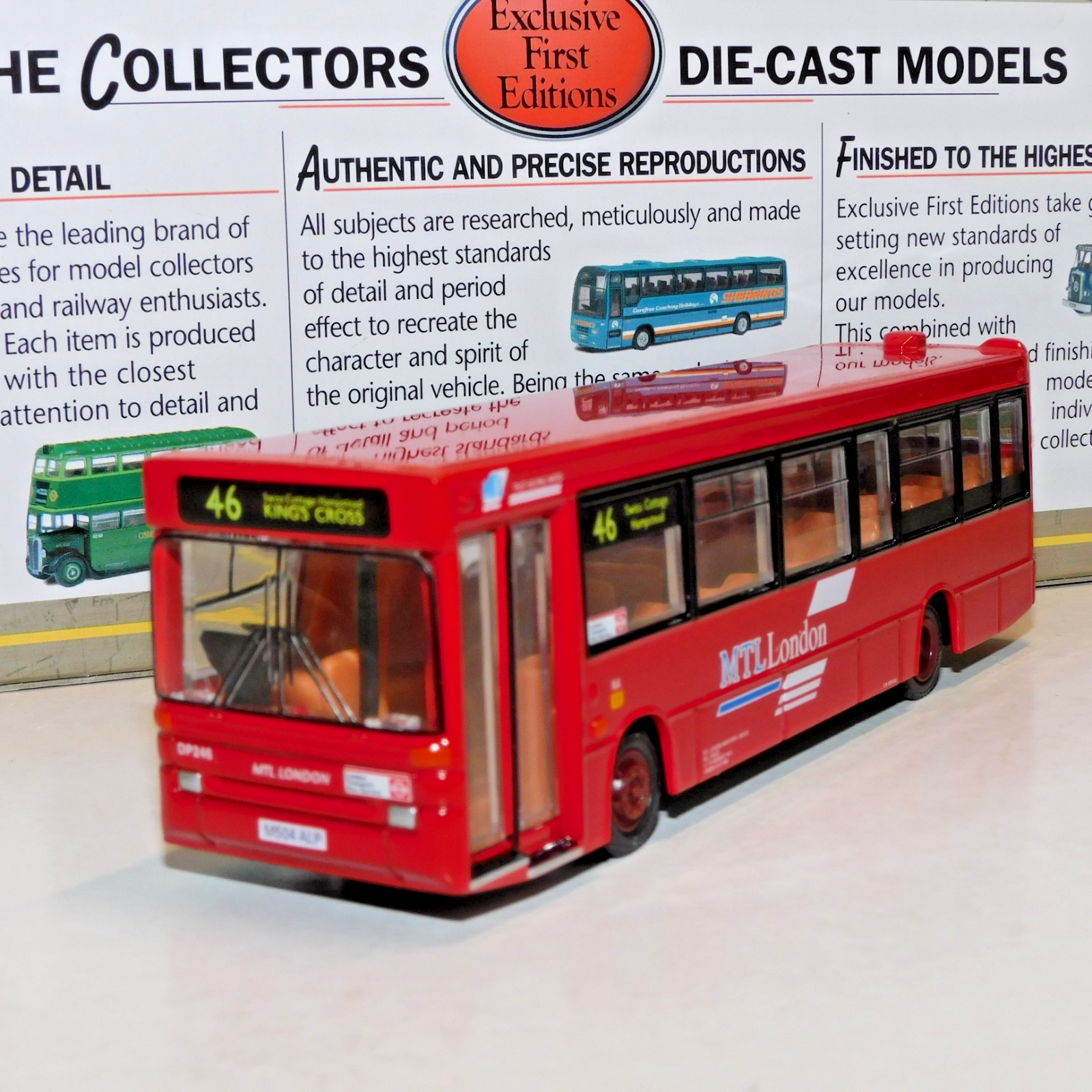 EFE PLAXTON POINTER DART BUS MTL LONDON ROUTE 46 KINGS CROSS 1/76 20641