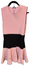 NEW Alexander McQueen Pink and Black Fit and Flare Skater Dress Size XL