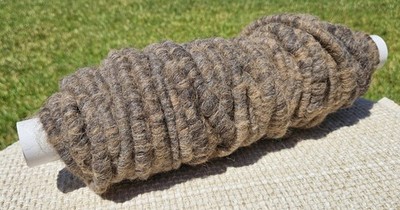 NEW-75% Alpaca 25% CVM/Merino Jumbo Art Yarn   96 Yards - Natural Earth Tones