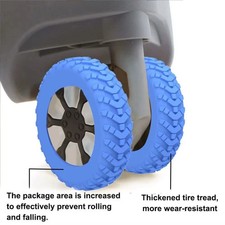 8Pcs Luggage Wheel Cover Silicone Reduce Noise Suitcase Caster Wheel Protector