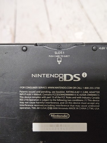 Nintendo DSi Handheld Game Console TWL-001 Black Tested Working 4 Games READ - Bild 13 von 17