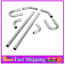 8 Piece 2.25 Inch Mild Steel Exhaust Pipe Kit Diy Custom Tubing Straight U-bend 8 Piece 2.25 Inch Mild Steel Exhaust Pipe Kit Diy Custom Tubing Straight U-bend