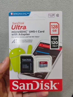 SanDisk Micro SD Card Ultra Memory Card 128GB WITH ADAPTER