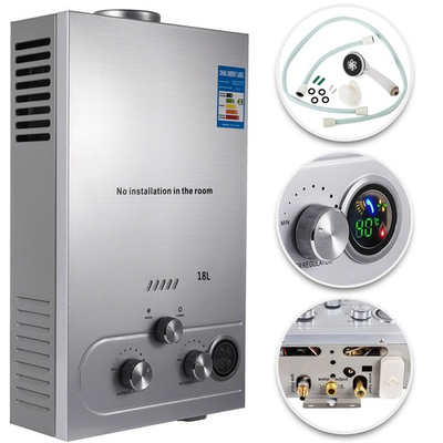 #ad 18L 5GPM Tankless Natural Gas Hot Water Heater On Demand Instant Boiler w Shower $126.90