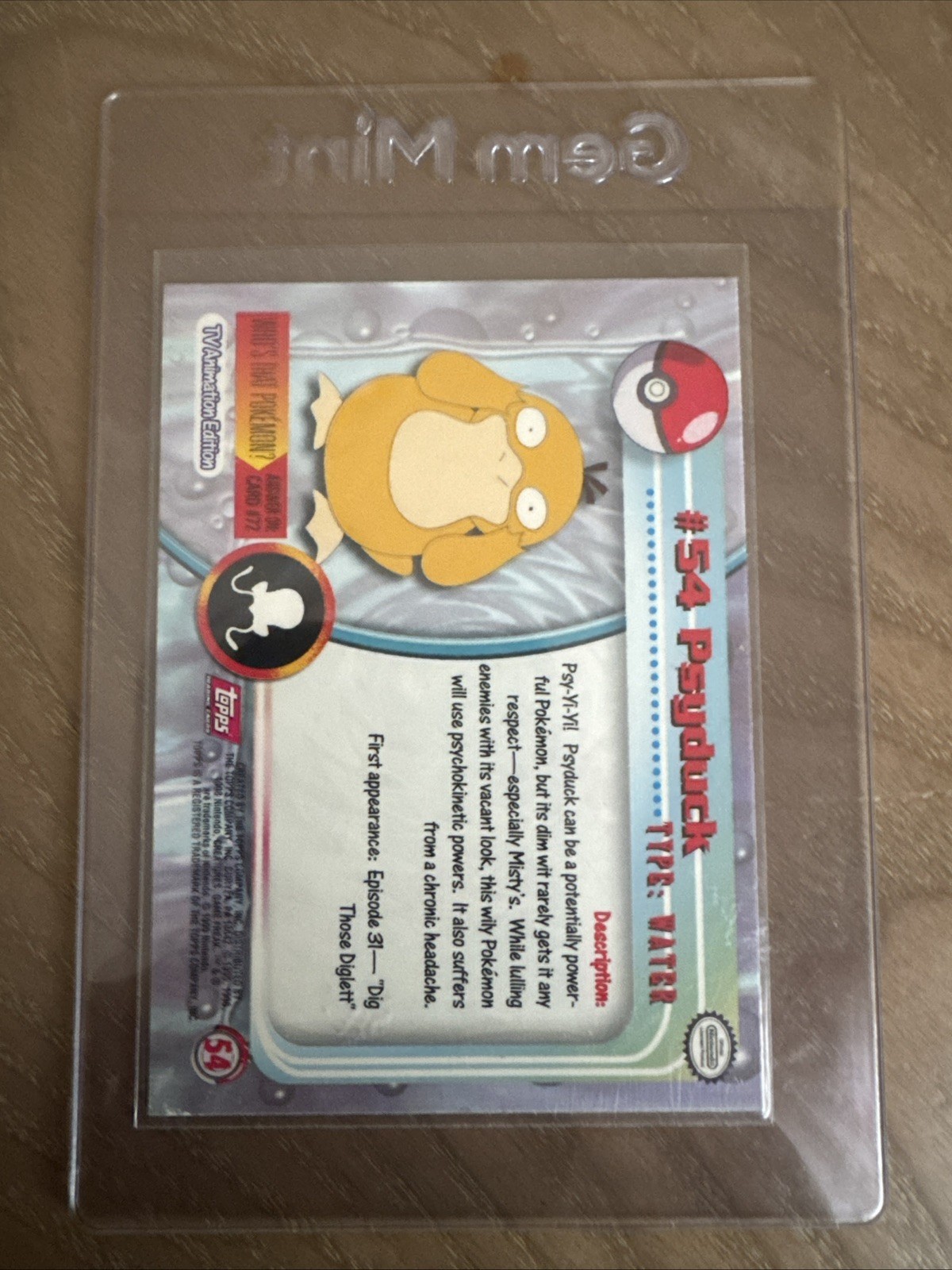 Topps Psyduck #54 TV Animation Edition Pokemon Card - NM