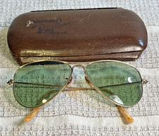 Ray-Ban Bausch  Lomb WW2 Era Pilot Aviator Sunglasses 52mm 1/10 12K GF w/case