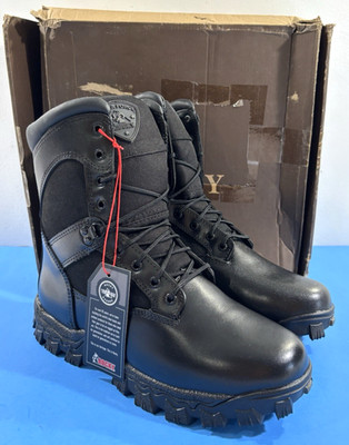 NIB 9 W ROCKY 2173 MENS ALPHA FORCE ZIPPER WATERPROOF PUBLIC SERVICE BOOTS