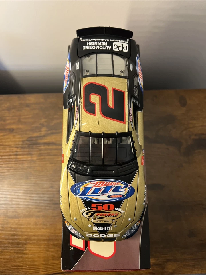🔥Rusty Wallace 2003 #2 Miller Lite/Penke 50th 1:24 Acción Sin usar, en caja Foto 2 de 4