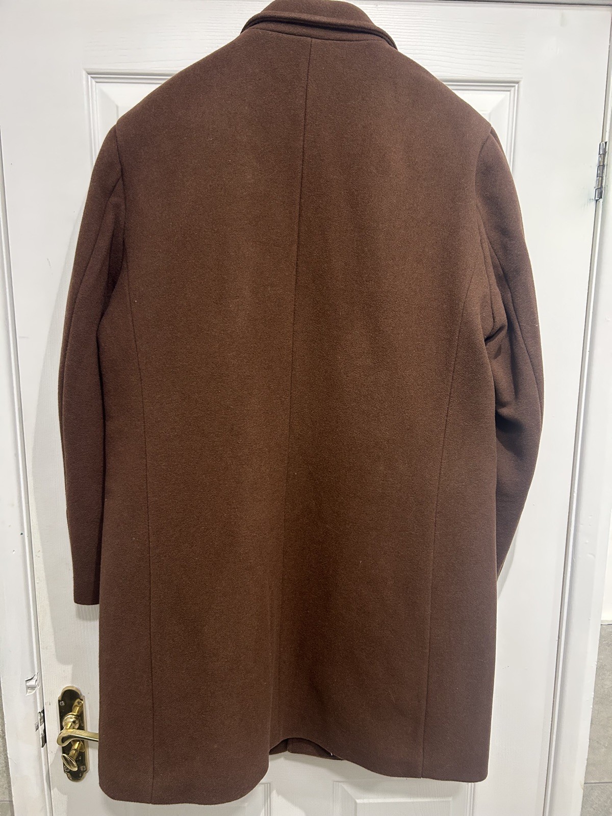 Superdry Mens Studios Wool Padded Town Coat Eclipse - Size 2XL image 2