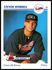 1991 Turk Wendell Impel BASEBALL #222 Greenville Braves