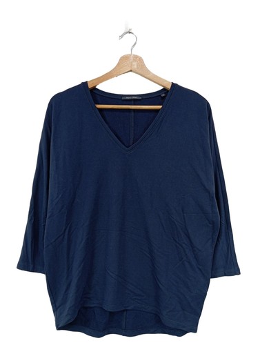 MARC O’POLO Maglia con scollo a V Donna Camicia Taglia IT 38 blu stile casual