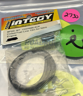 TEAM INTEGY C22356BLACH COILED FUEL LINE for: NITRO RC ENGINES / 12''