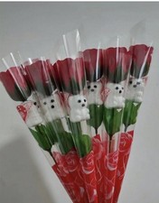 Rose Scented Soap Flower Teddy Bear Bouquet – Valentine’s Day Romantic Gift