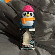 NeeDoh Polar Glow Penguin Super Solid Squish Glow-in-the-Dark Squeeze Toy 3
