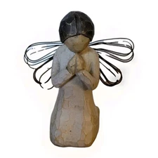 Vtg Willow Tree Susan Lordi Demdaco Angel Of Prayer Ornament/Nativity Figurine 