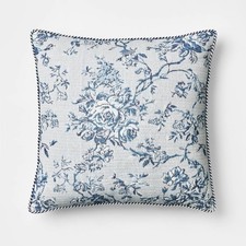 Oversized Square Floral Jacquard Pillow Blue - Threshold designed with