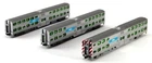 Spur N - Kato Gallery Bi-Level Commuter Car Set Chicago Metra 106-8703 Neu