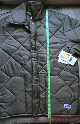 Big Smith Quilted Puffer Made In USA Mens M Jacket Dark Green NOS  image 9