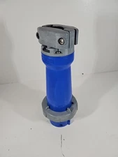 Hubbell 100A 4-Pole Pin & Sleeve Plug Blue HBL5100P9W 120 208 3 Phase 15 HP