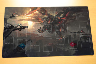 No.127# Yugioh Playmat Guardian Chimera Tri-Brigade Ferrijit Shuraig Mercourier