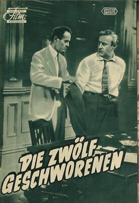 DNF Programmheft | DIE ZWÖLF GESCHWORENEN | Henry Fonda, Lee J. Cobb, Ed Begley