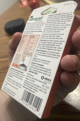 MERCK Safe-Guard Canine Dewormer Three 1g Powder Pouches 10+ LBS Dog  EXP: 11/25 - Picture 10 of 12