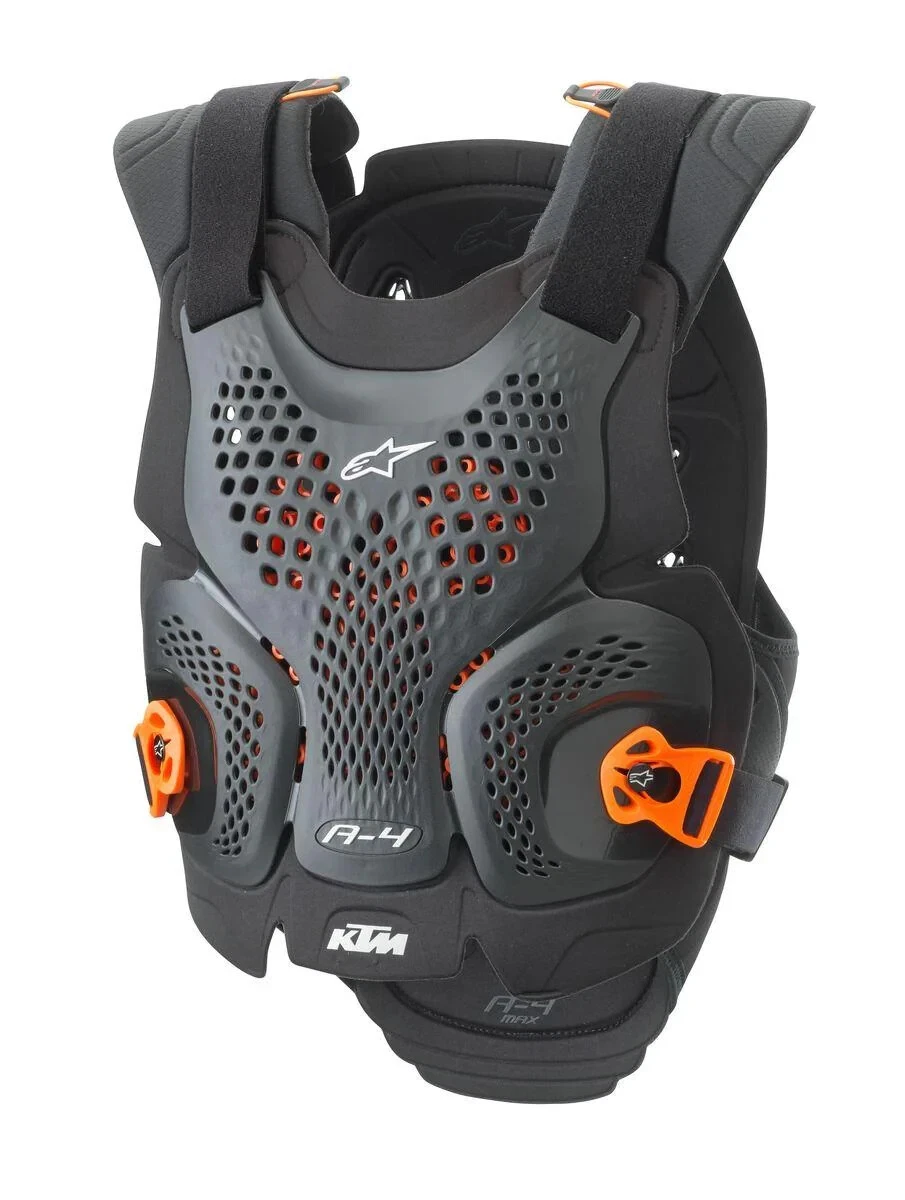 Alpinestars A-4 MAX Black Orange Motocross ATV Chest Protector XS/S