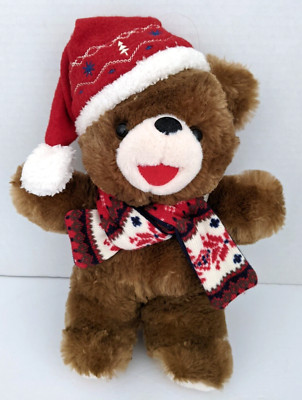 2019  DanDee Christmas Holiday 12'' Snowflake Teddy Bear w Scarf & Hat