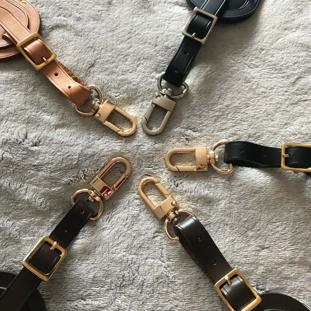 4 Moschettoni Girevoli In Bronzo Con Anello Ovale – Chiusura A Grilletto 25mm Per Borse, Guinzagli E Fai-da-te