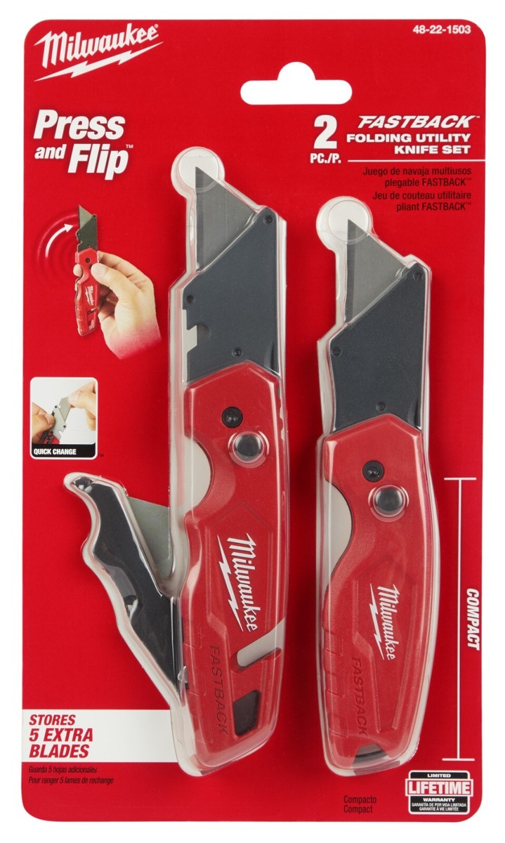 Milwaukee 48-22-1503 FASTBACK Folding Utility Knife Set | eBay