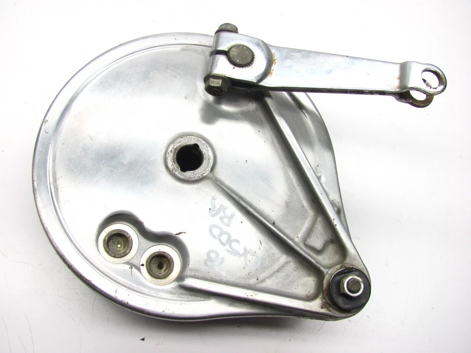 Honda 78 CX500 CX 500 1978 - Placa de panel de zapata de freno de rueda trasera Foto 2 de 3