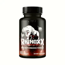 Rhinox X Pills for Men, Supports Performance & Energy - 60 Capsules