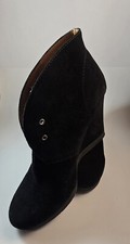 Nine West Vintage America Collection Black Suede Ankle Boots Size 8.5