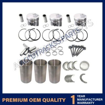 Overhaul Rebuild Kit For Yanmar 3TNA68 Engine John Deere Tractor 129901-22091