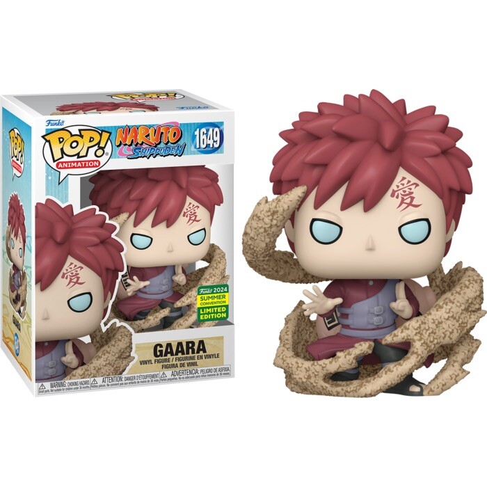Gaara SDCC 2024 Exclusive Funko Pop Vinyl #1649 Naruto Shippuden