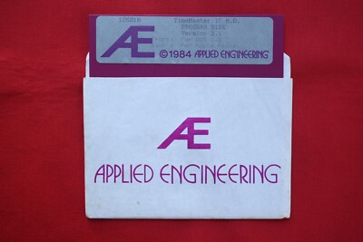VINTAGE APPLIED ENGINEERING TIMEMASTER H.O. 2.1 PROGRAM DISKETTE FOR APPLE