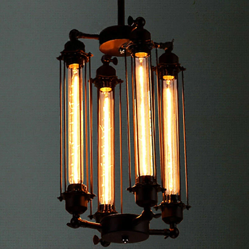 Lámpara colgante Steampunk lámpara colgante de techo industrial vintage accesorios de pared Foto 4 de 4