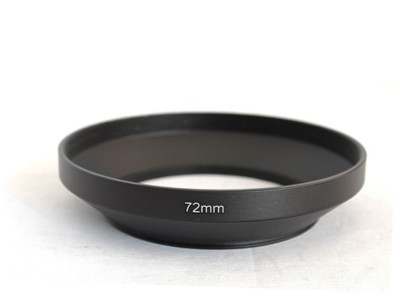 72mm Black Metal Wide Angle Screw in Lens Hood 72mm Thread - UK SELLER ...