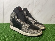 Air Jordan Kids 1 Retro High Premium GS 'Black Elephant' 5Y No Laces