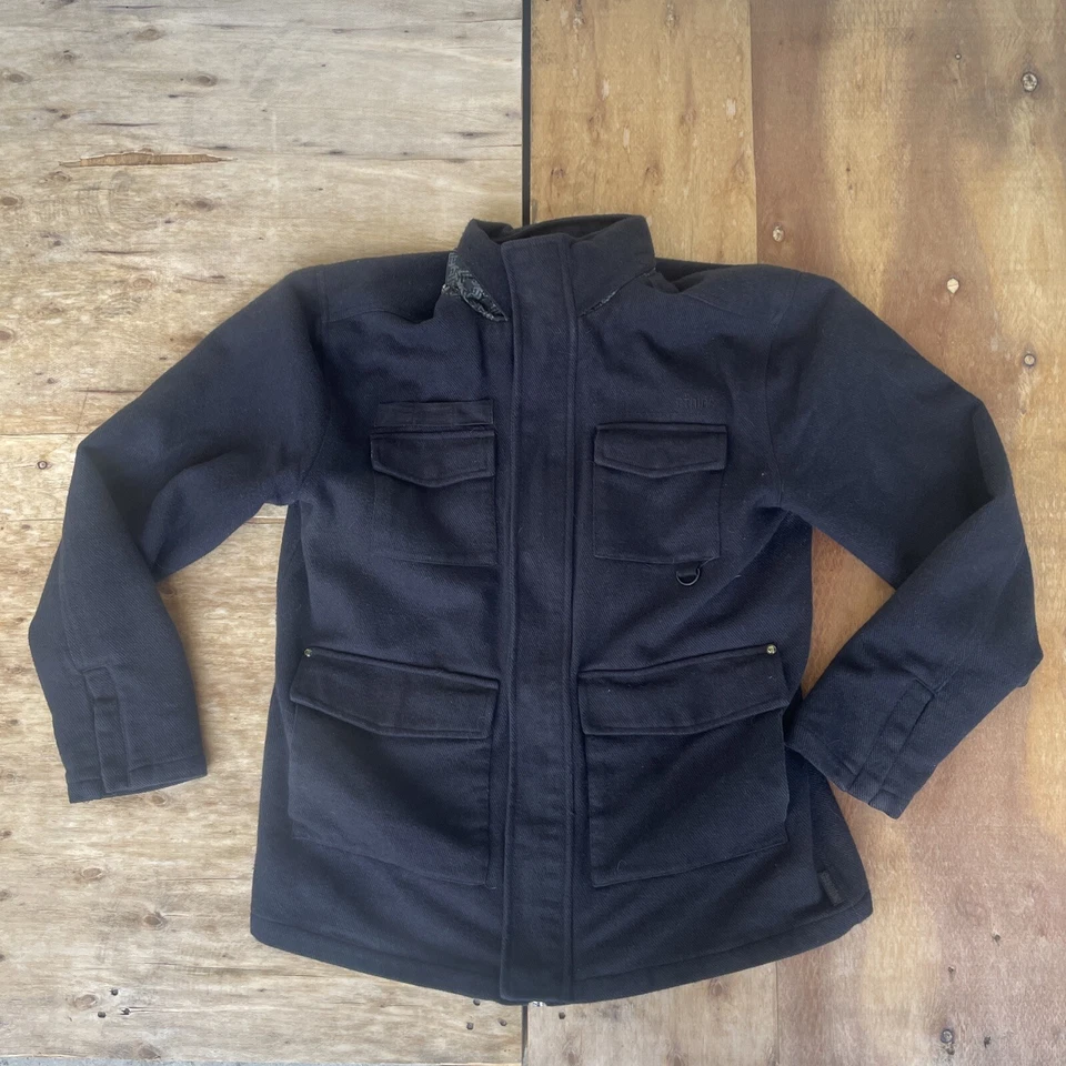 Chaqueta de Skateboarding Etnies para Hombres XL Negra Cremallera Completa Exterior Ryan Sheckler Foto 2 de 4