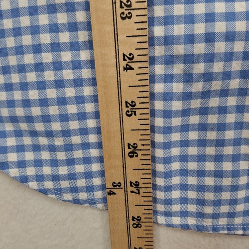 Ralph Lauren Button Down Oxford Shirt Boys XL 18/20 Blue White Gingham *FLAW - Picture 14 of 14