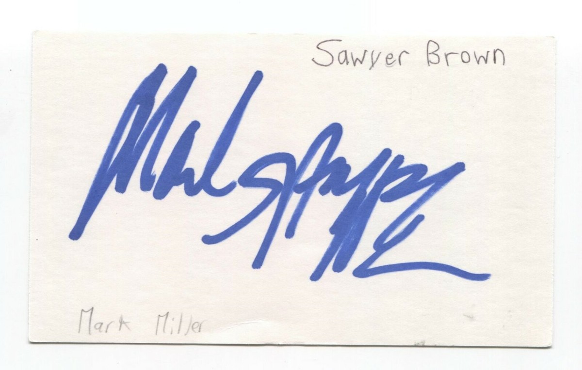 MARCUS MILLER MASTER OF ALL TRA 直筆サイン入り Mark Miller Signed 3x5 Index Card Autographed Signature Sawyer