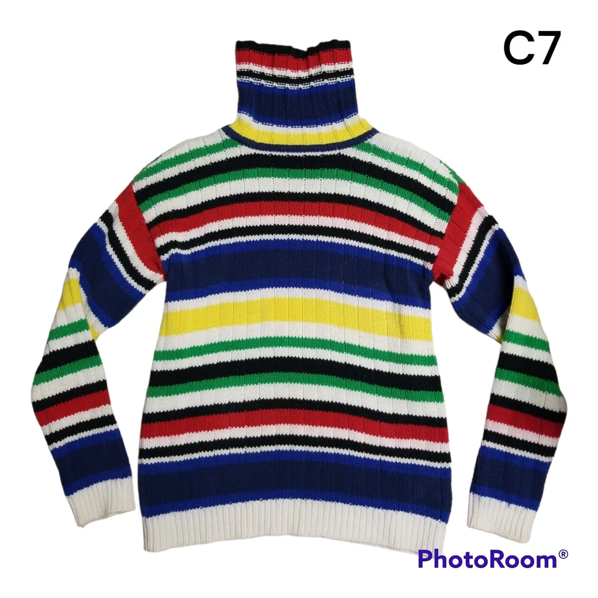 Tommy hilfiger rainbow sweater sale